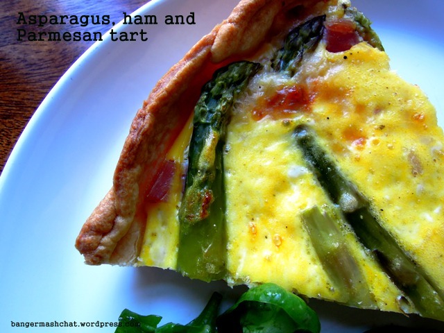 asparagus and ham tart