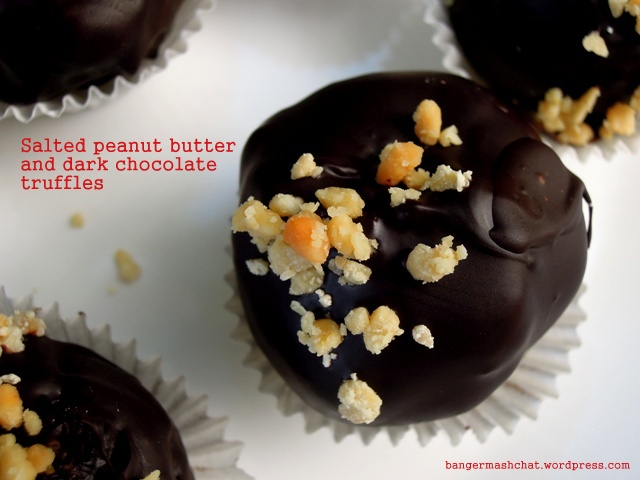 salted peanut butter truffle